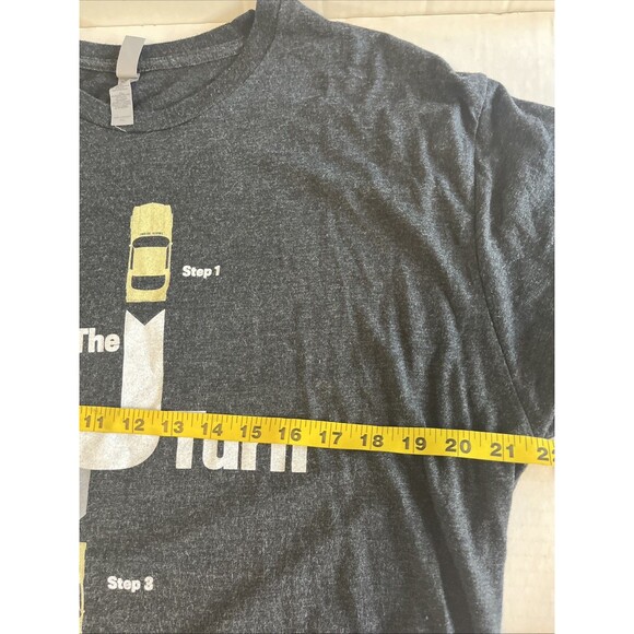 BlipShift T-shirt Men’s Size XL Black The J Turn Auto Graphic Tee Next Level - Picture 6 of 7